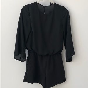 Women’s Aqua Black Romper XS
